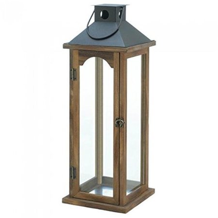 GALLERY OF LIGHT Gallery of Light 10018495 Simple Rustic Lantern with Led Candle 10018495